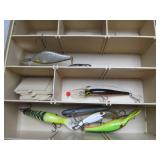2 Sided Tackle Box Full of Fishing Lures