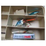 2 Sided Tackle Box Full of Fishing Lures