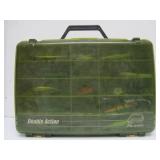 2 Sided Tackle Box Full of Fishing Lures