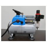 Like-New or New AVANTI Airbrush Compressor w/Accessories & Many Jars of Paint