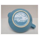 3 Vintage Mid Century Blue & White Ceramic Serving Pieces