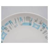 Group of Mid Century Royal China BLUE HEAVEN Dishware & Drinking Glass
