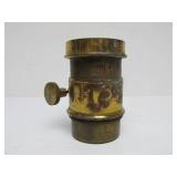 Antique Brass Microscope & 2 Larges Brass Lenses (AS IS)