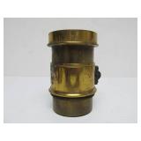 Antique Brass Microscope & 2 Larges Brass Lenses (AS IS)