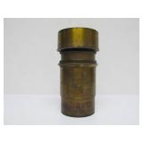 Antique Brass Microscope & 2 Larges Brass Lenses (AS IS)
