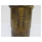 Antique Brass Microscope & 2 Larges Brass Lenses (AS IS)