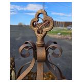 Fantastic LARGE Vintage Gothic Slag Glass Church Light Fixtures