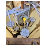 Fantastic LARGE Vintage Gothic Slag Glass Church Light Fixtures