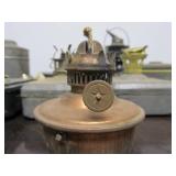 Group of Antique Railroad Oil Lamps etc