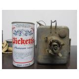 Group of Antique Railroad Oil Lamps etc