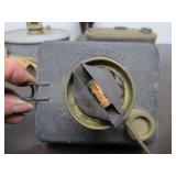 Group of Antique Railroad Oil Lamps etc