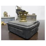 Group of Antique Railroad Oil Lamps etc