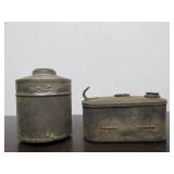 Group of Antique Railroad Oil Lamps etc