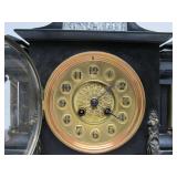 Excellent Heavy Antique French Slate Mantel Clock