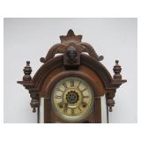 Ornate Antique Shelf Clock w/Mirrored Sides