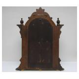 Ornate Antique Shelf Clock w/Mirrored Sides