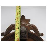 Ornate Antique Shelf Clock w/Mirrored Sides