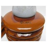 Pair of LARGE "Beehive" Style Ceramic Insulators