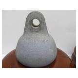 Pair of LARGE "Beehive" Style Ceramic Insulators