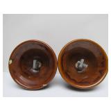 Pair of LARGE "Beehive" Style Ceramic Insulators