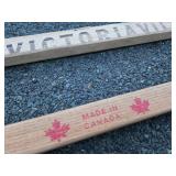 Group of Vintage Wooden Hockey Sticks & Baseball Bats