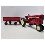 Old Vintage Ertl INTERNATIONAL Tractor w/Trailer