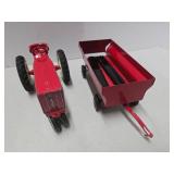 Old Vintage Ertl INTERNATIONAL Tractor w/Trailer