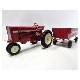 Old Vintage Ertl INTERNATIONAL Tractor w/Trailer