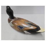 Very Nice Vintage Carved & Painted Drake Mallard Duck Decoy