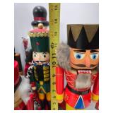 Large Lot of Wooden Soldier Nutcrackers
