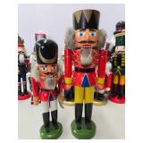 Large Lot of Wooden Soldier Nutcrackers