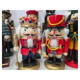 Large Lot of Wooden Soldier Nutcrackers