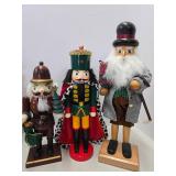 Large Lot of Wooden Soldier Nutcrackers