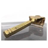 Excellent Antique Gold-Plated GEM Safety Razor