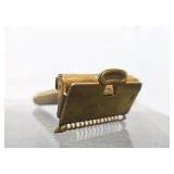 Excellent Antique Gold-Plated GEM Safety Razor