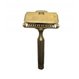 Excellent Antique Gold-Plated GEM Safety Razor