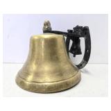 Antique Cast Iron & Brass Garden Bell