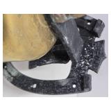 Antique Cast Iron & Brass Garden Bell