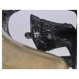 Antique Cast Iron & Brass Garden Bell