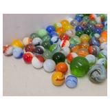 Canning Jar Full of Vintage & Antique Glass Marbles