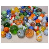 Canning Jar Full of Vintage & Antique Glass Marbles