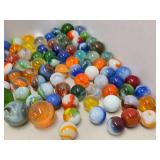 Canning Jar Full of Vintage & Antique Glass Marbles