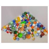 Canning Jar Full of Vintage & Antique Glass Marbles