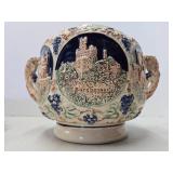 Old Vintage German GERZ Stoneware Tureen w/Cups for Punch or Mulled Cider