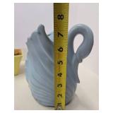 2 Nice Vintage Mid Century Art Pottery Planters - Including Red Wing