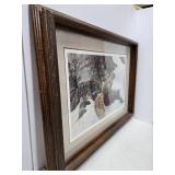 Framed Signed Numbered ROBERT BATEMAN Wildlife Print - "Gray Squirrel"