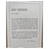 Framed Signed Numbered ROBERT BATEMAN Wildlife Print - "Gray Squirrel"