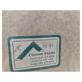 Framed Signed Numbered Robert Plasschaert Rustic Barn Print