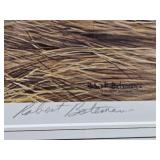 Framed Signed Numbered ROBERT BATEMAN Wildlife Print - "Spring Thaw - Killdeer"