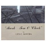 Framed Signed Numbered LES KOUBA Wildlife Print - "Mark, 10 O